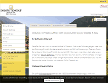 Tablet Screenshot of hotel-dolomitengolf.com